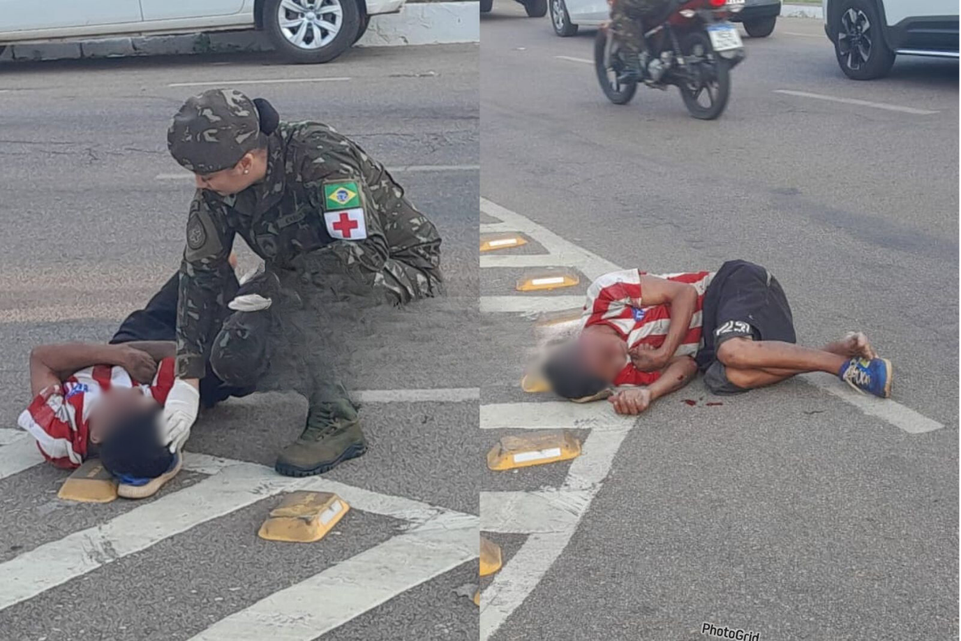 Homem é atropelado e motorista foge