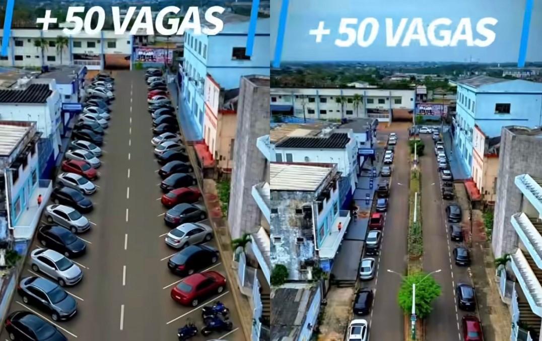 Prefeitura cria 50 vagas de estacionamento na área do Tudo Aqui