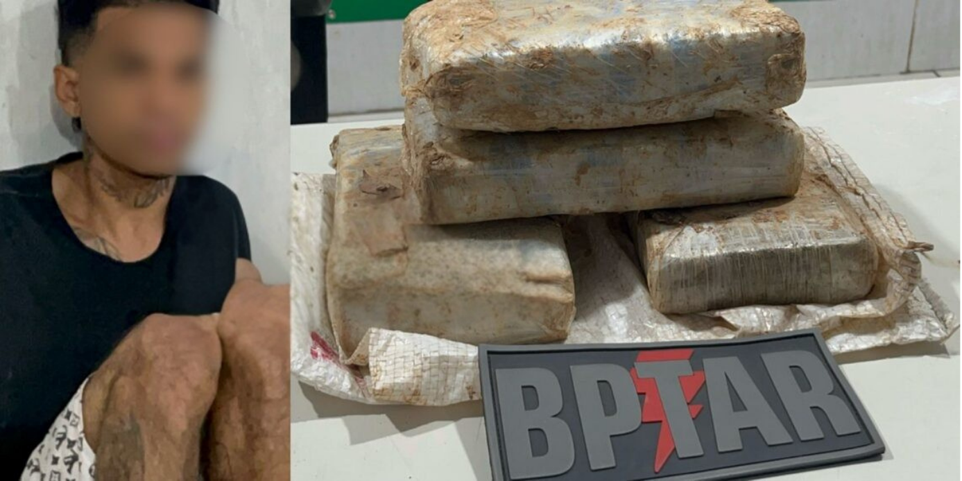 BPTAR prende foragido e apreende drogas no bairro Costa e Silva