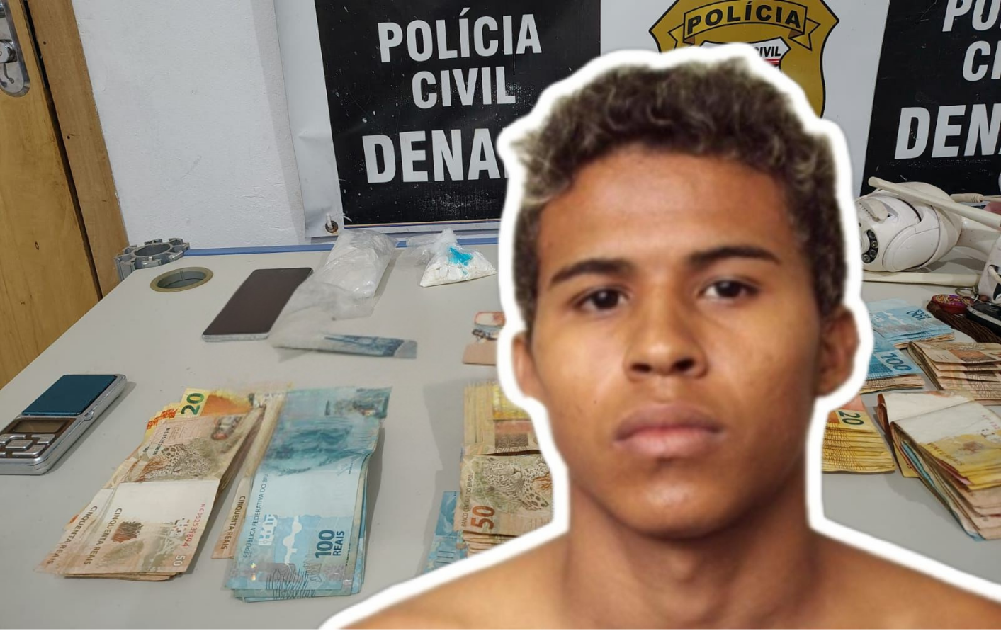 Denarc prende homem com drogas em lava jato no Caladinho