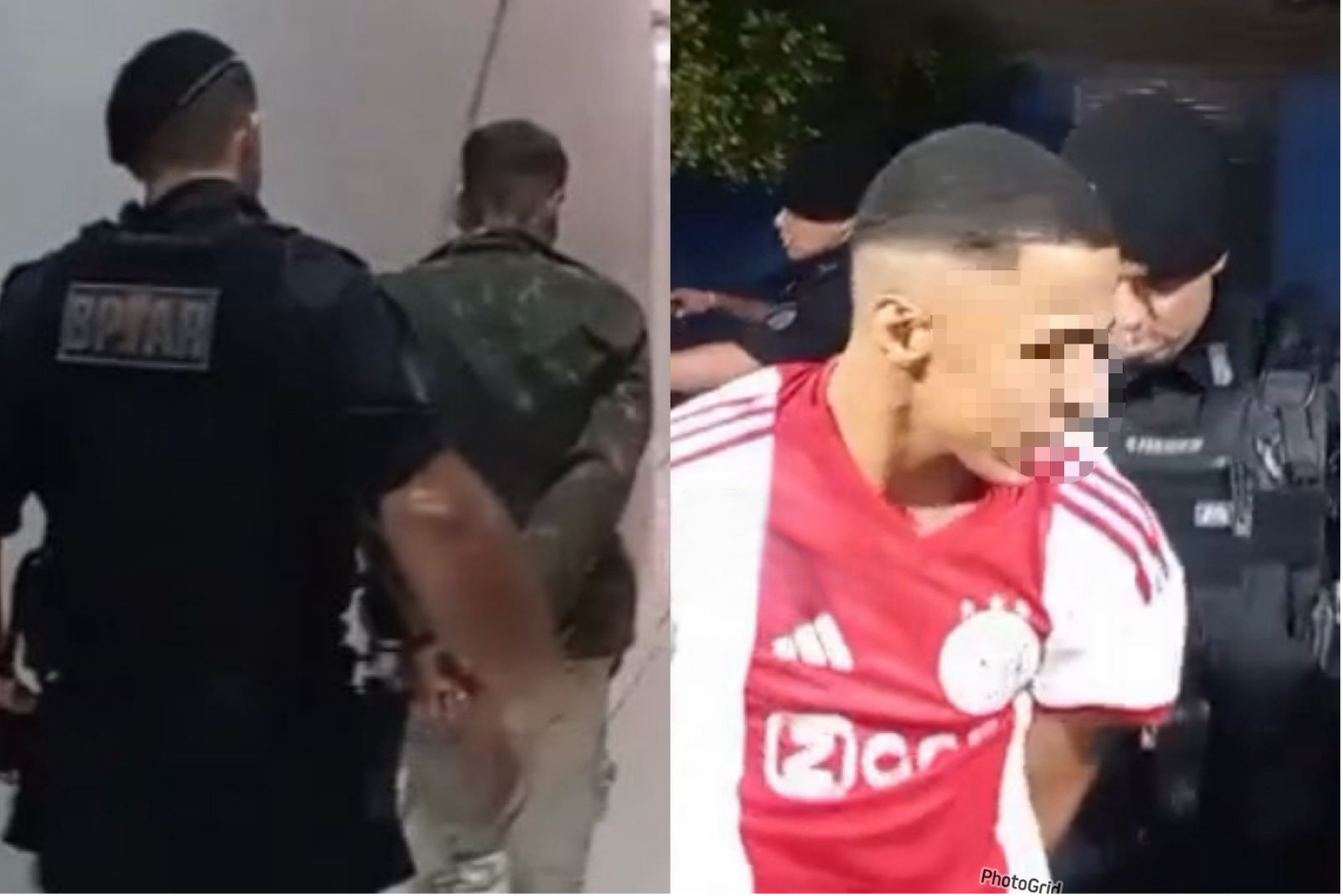 Dois jovens são presos suspeitos de roubo no bairro Aeroclube