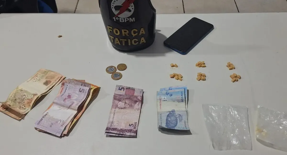 Dupla é presa com crack no bairro Cai N’Água