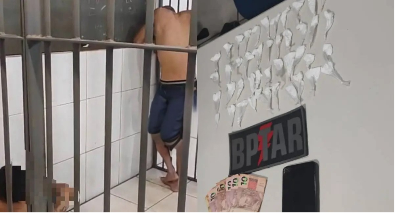 Homem e adolescente são detidos por tráfico próximo a escola em Porto Velho