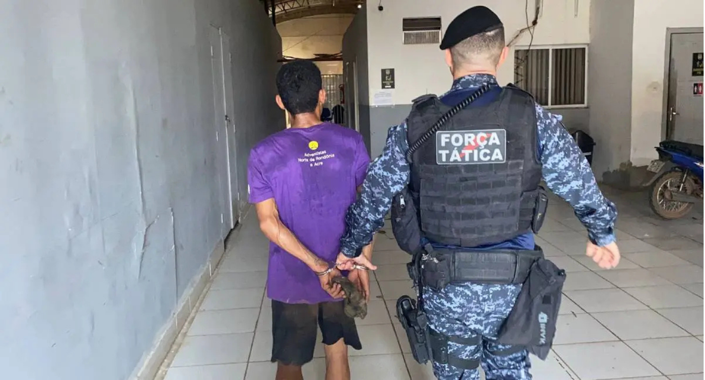 Homem é preso com revólver durante operação no centro de Porto Velho