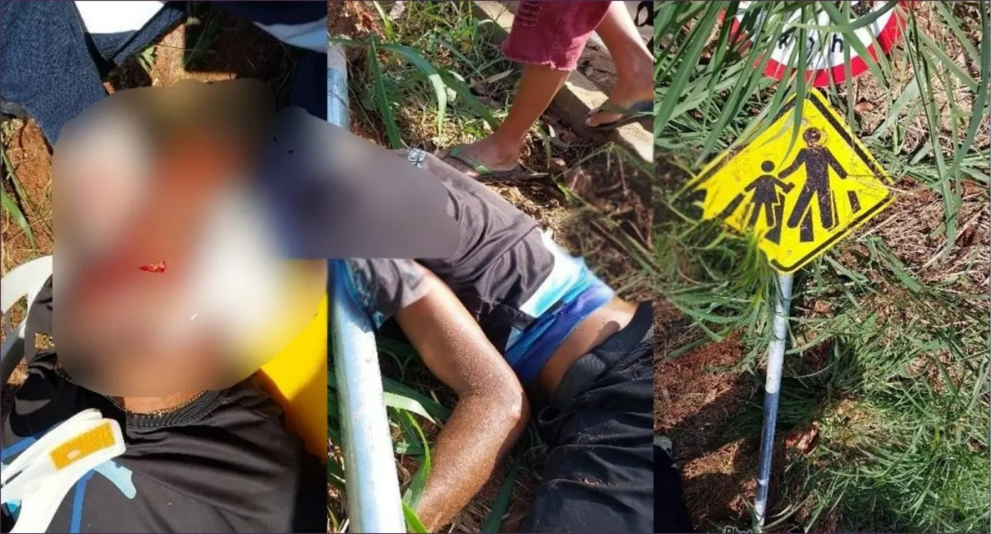 Motociclista fica em estado gravíssimo após acidente na Estrada do Areia Branca