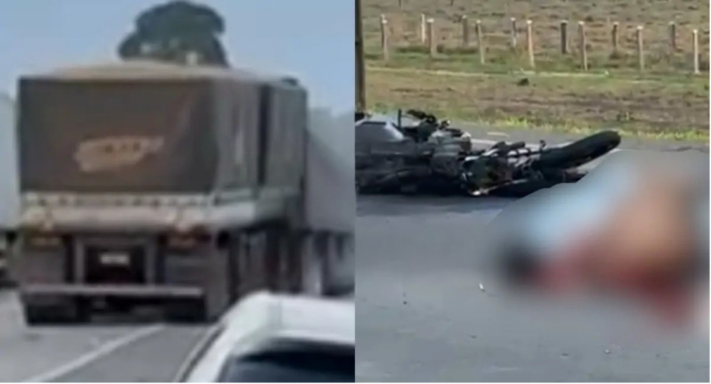 Motociclista morre em colisão com carreta na BR-364