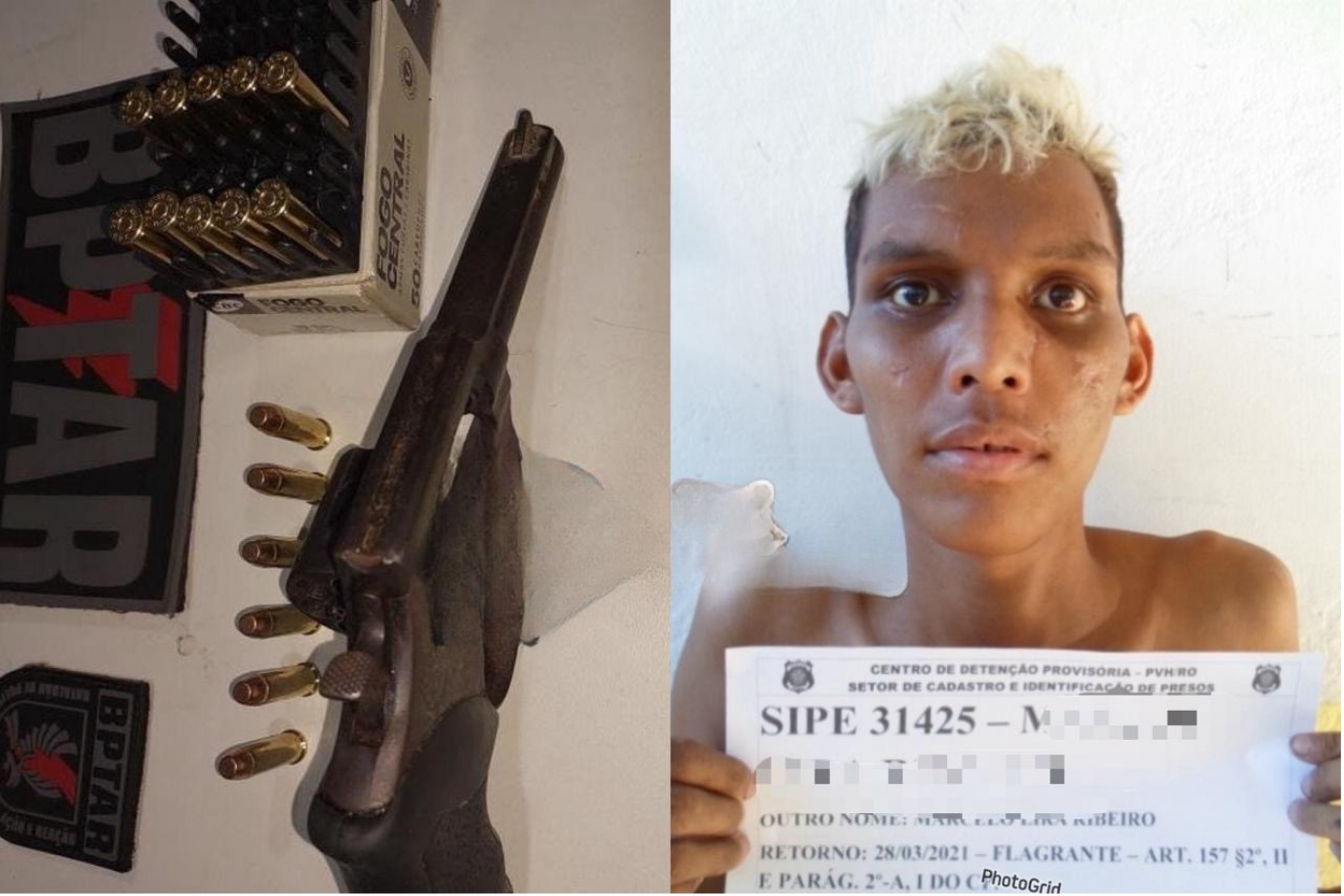 “Pirata do Porto Madero” é preso armado no bairro Baixa União, em Porto Velho