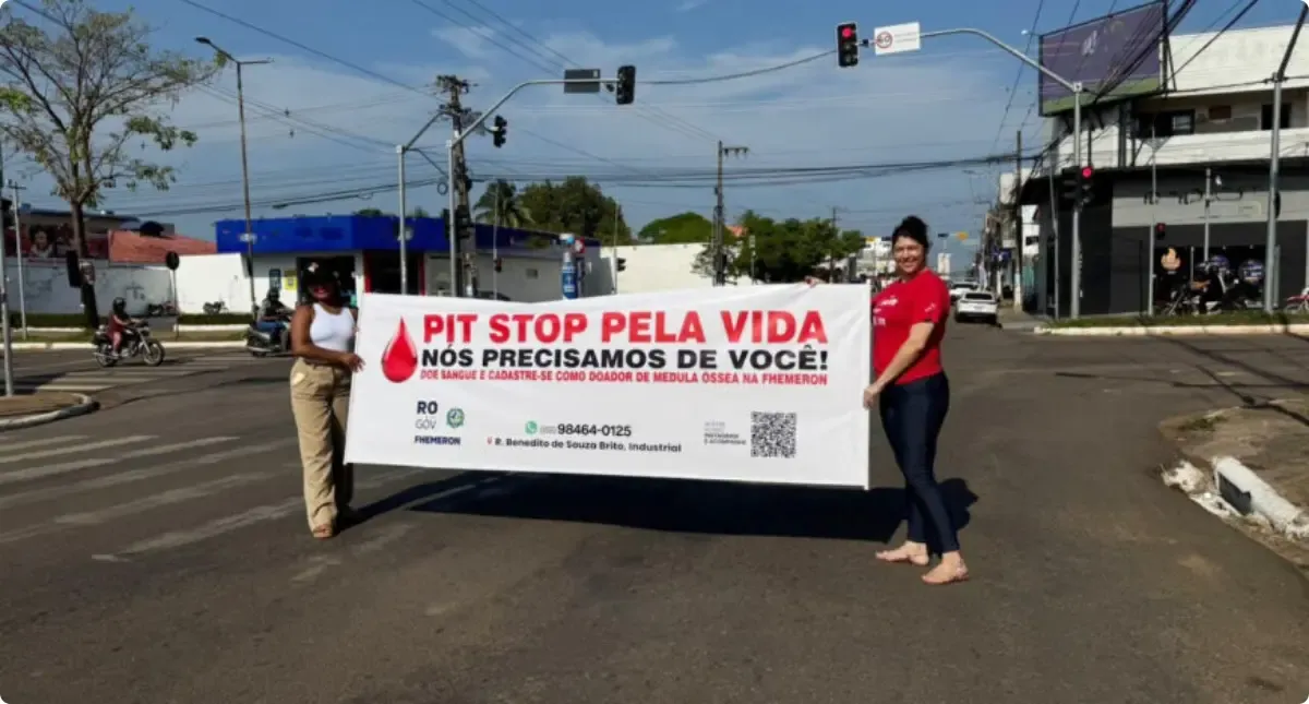 Pit Stop pela Vida conscientiza sobre doação de sangue e medula