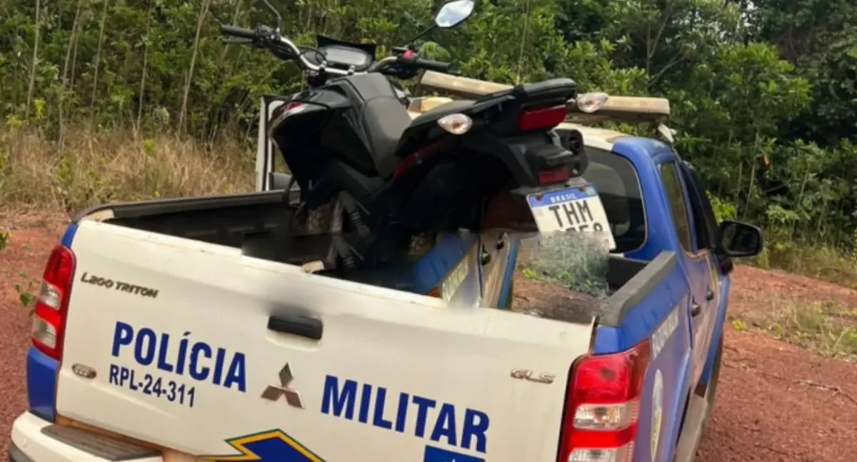 Polícia Militar recupera motocicleta furtada em Rolim de Moura