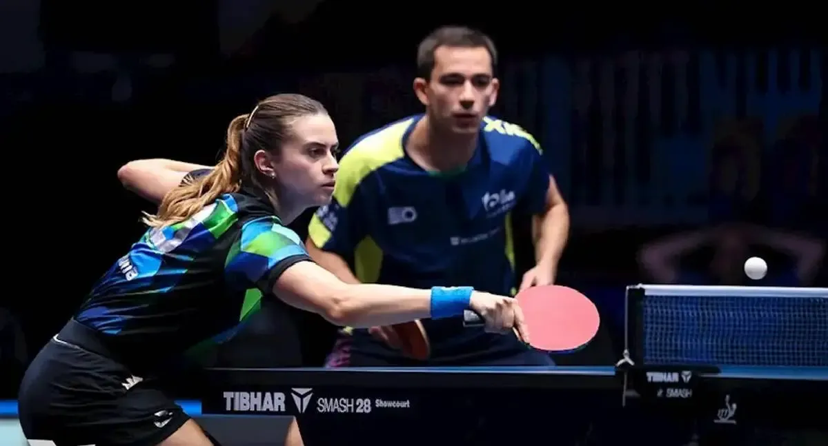 Hugo Calderano e Bruna Takahashi avançam à final de duplas mistas no Pan-Americano de Tênis de Mesa