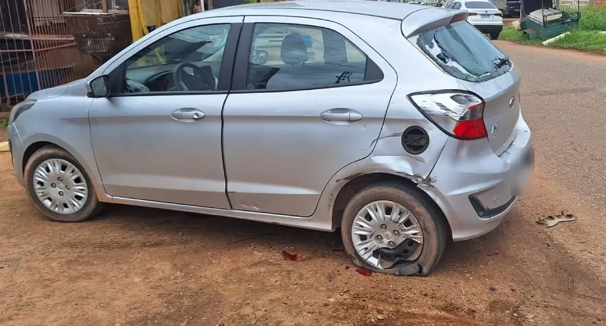 Motociclista fica ferido após colisão com carro na zona Leste de Porto Velho