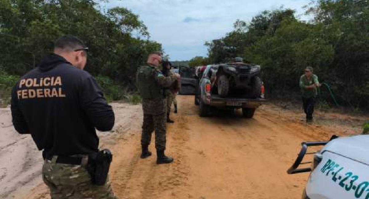 PF desmonta acampamentos ilegais em terra indígena no sul de Rondônia