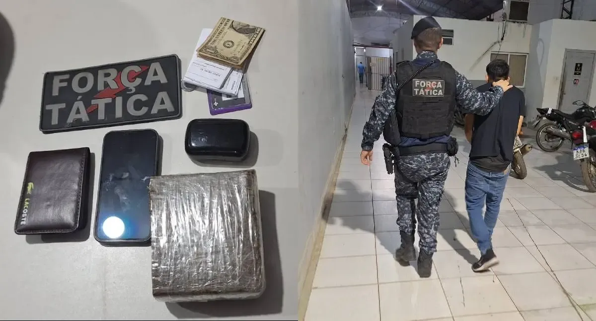 Jovem é preso com meio quilo de maconha em frente a condomínio de luxo