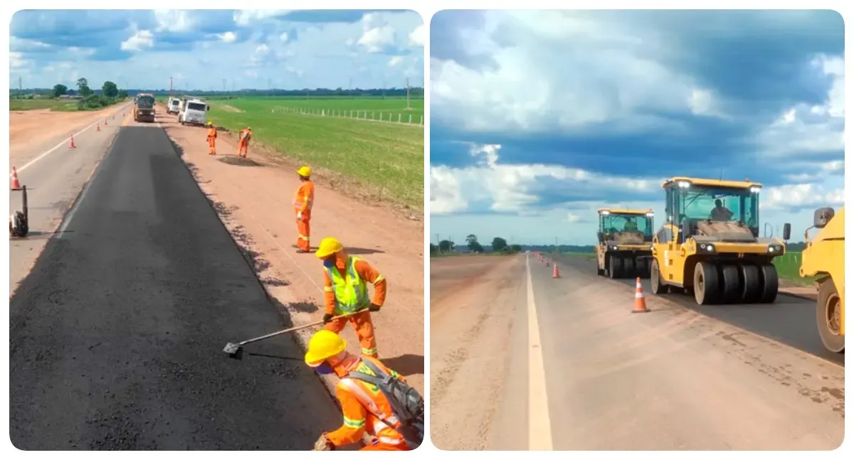 Nova 364 intensifica obras de recuperação na BR-364 com mais de 100 km de pavimento requalificado