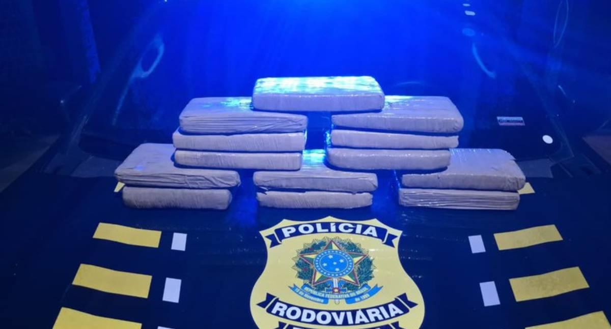 PRF apreende 13,6 kg de skunk em bagagem de ônibus em Porto Velho