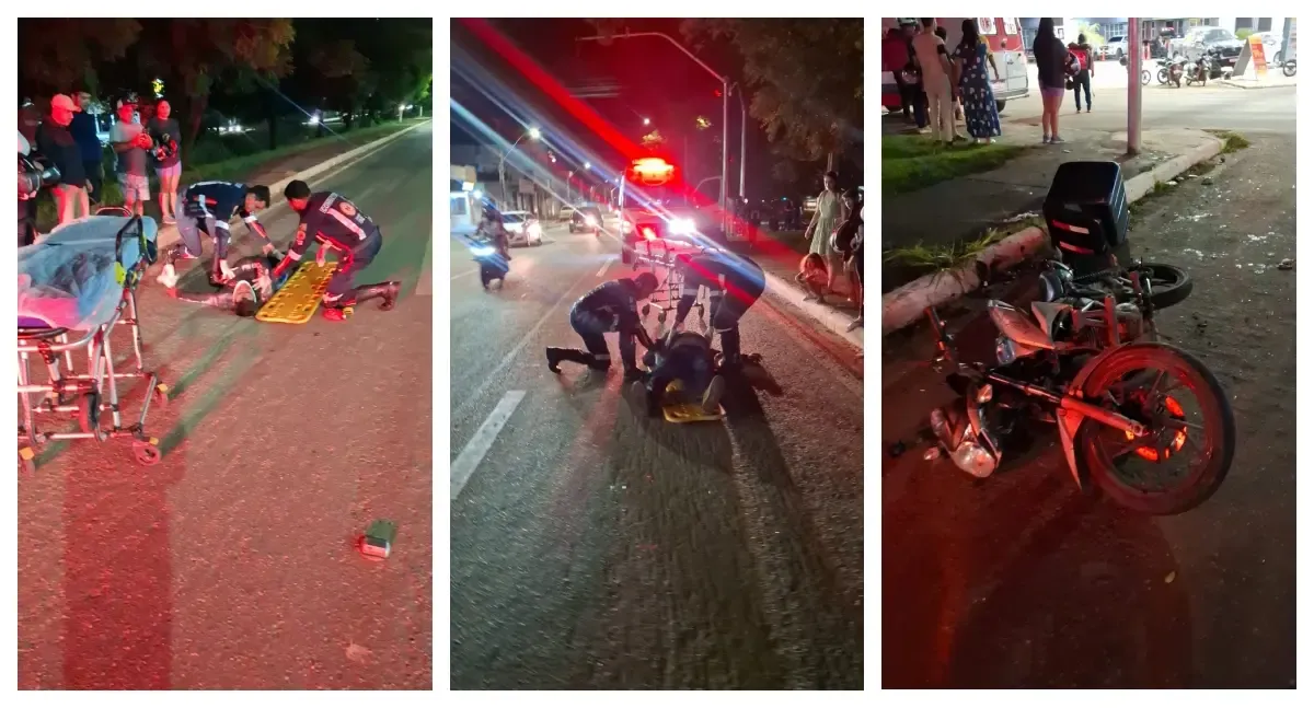 Grave acidente entre dois motoboys é registrado na Jorge Teixeira