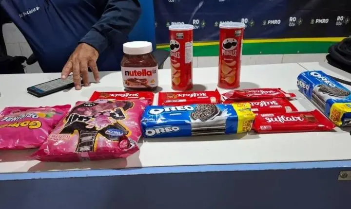 Adolescente de 14 anos é apreendida suspeita de furtar doces e chocolates em mercado de Porto Velho